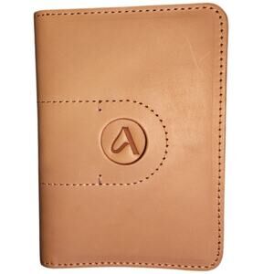 Leather Passport Holder Allive strong real leather 6" x 4.5" see photos